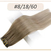 Full Shine Human Hair Extensions Clip in Hair Extensions Human Hair 7PCS 105G Double Weft Hair Extensions Human Hair For Woman