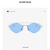 Randlose Diamant-Sonnenbrille Quadratisch Damen Herren Retro-Sonnenbrille Designerbrille UV400 Shades Oculos Weibliche Gafas