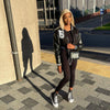 Patchwork Short Jacket Women Fall Casual Letter Print Button Baseball Uniform Coat Y2K Fashion Sporty Sweatshirt Oversize