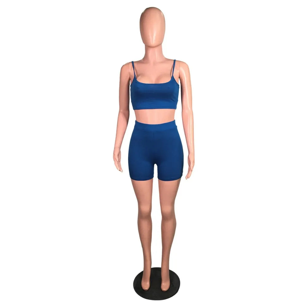 two piece set women two pieces outfits summer clothes crop top shorts 2 piece set women  summer clothing wholesale