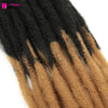 22 Inch Dreadlocks Crochet Braids Hair Synthetic Faux Locs For Men And Women Ombre Braiding Hair Extensions Hair Expo City