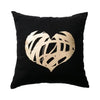 European Classical Bronzing Gold Foil Cushion Decorative Pillow Golden Leaves Home Decor Sofa Throw Pillow Almofadas Decorativas