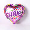 10 Stück 18 Zoll Valentinstags-Heliumballons, „I Love You“ Herzfolienballon, Romantische Hochzeits-Valentinstags-Partydekorationen