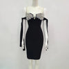 Women's Summer Style Ladies HL Bandage Dress Strap Fashion Sexy Bodycon Mini Dress Evening Party Dress High Quality Vestido