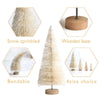 8-Piece Mini Christmas Tree Sisal Silk Cedar - Decoration Small Christmas Tree - Gold Silver Blue Green White Festive Tree