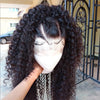 Mongolian Afro Kinky Curly Human Hair Bundles With Closure Deep Curly Hair Weave Bundles With Frontal Closure Hair Extensions