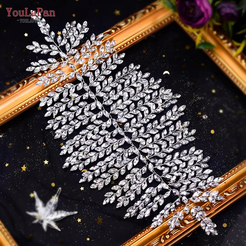 YouLaPan HP238 Bridal Crown Wedding Tiaras and Crown Bridal Tiara Luxury Hair Wedding Accessories Boho Wedding Headband Headwear