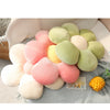 Stuffed Six Petal Flower Cushion Girly Room Decor Sunflower Pillow Bay Window Pink Flower Setting for Kids Bedroom Seat Pillow