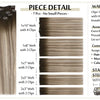 Full Shine Human Hair Extensions Clip in Hair Extensions Human Hair 7PCS 105G Double Weft Hair Extensions Human Hair For Woman