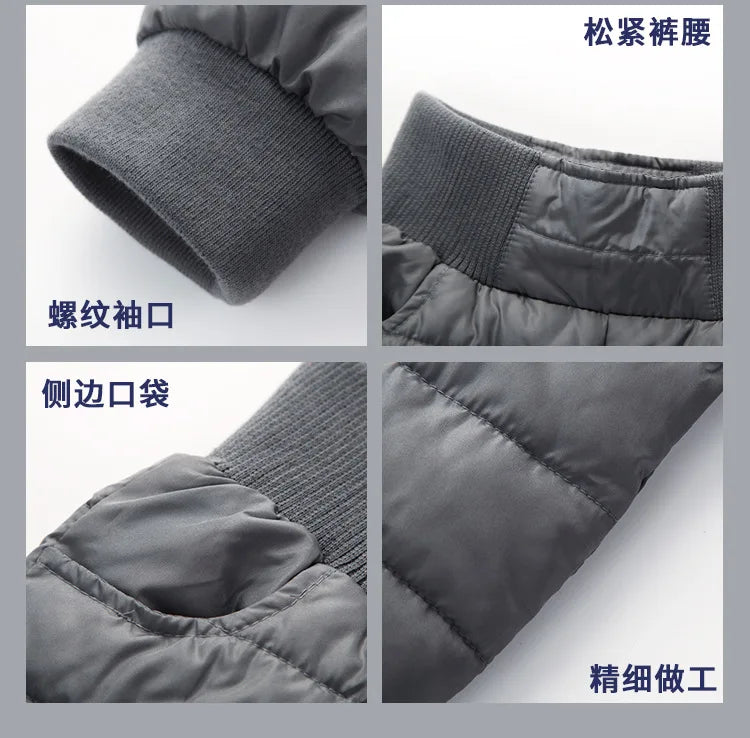 Children Trousers Winter New Boys Girls Thicken Outer Wear Warm Pants Waterproof Ski Children'S Clothing Long Pants