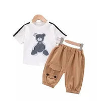2023 New Kids Baseball Clothing Sets Boys Girls Casual Sports Suit Coat Pant 2Pcs Spring Autumn Thin Baby Tracksuit Outfits 1-4Y