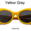 Kurt Cobain Retro Oval Sunglasses Man Vintage Fashion Brand Sun Glasses Classic White Black Lentes De Sol Mujer