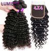 Mongolian Afro Kinky Curly Human Hair Bundles With Closure Deep Curly Hair Weave Bundles With Frontal Closure Hair Extensions