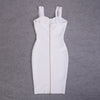 BEAUKEY Summer White Rhinestone Bandage Evening Dress Women Luxury Maxi Spaghetti Strap Red Club Celebrity Evening Party Vestido