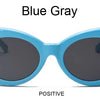 Kurt Cobain Retro Oval Sunglasses Man Vintage Fashion Brand Sun Glasses Classic White Black Lentes De Sol Mujer