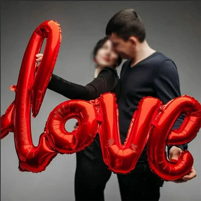 Liebe Herz Bär Folienballons Alles Gute zum Geburtstag Valentinstag Party Deko Luft Helium Globos Hochzeitsdekorationen Kinder Spielzeug Ballon
