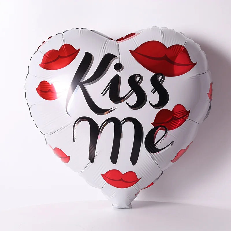 10 Stück 18 Zoll Valentinstags-Heliumballons, „I Love You“ Herzfolienballon, Romantische Hochzeits-Valentinstags-Partydekorationen