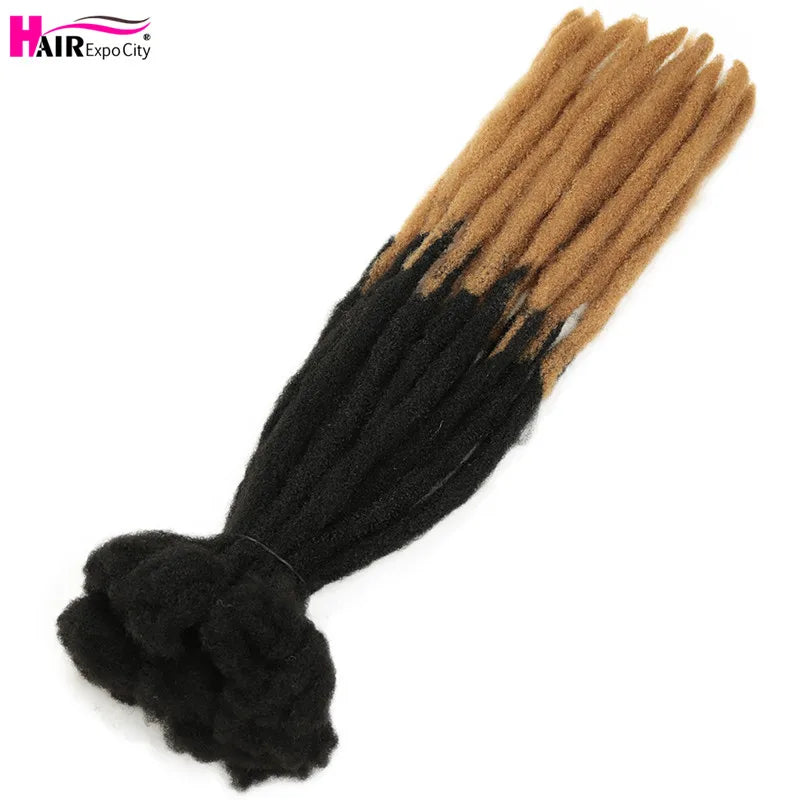 22 Inch Dreadlocks Crochet Braids Hair Synthetic Faux Locs For Men And Women Ombre Braiding Hair Extensions Hair Expo City