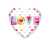 10 Stück 18 Zoll Valentinstags-Heliumballons, „I Love You“ Herzfolienballon, Romantische Hochzeits-Valentinstags-Partydekorationen