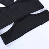 Sexy Solid Color Hanging Neck Bandage V-neck Off Shoulder Crop Tops 2021 Summer Women Fashion Casual Black Halter Vest Comfort