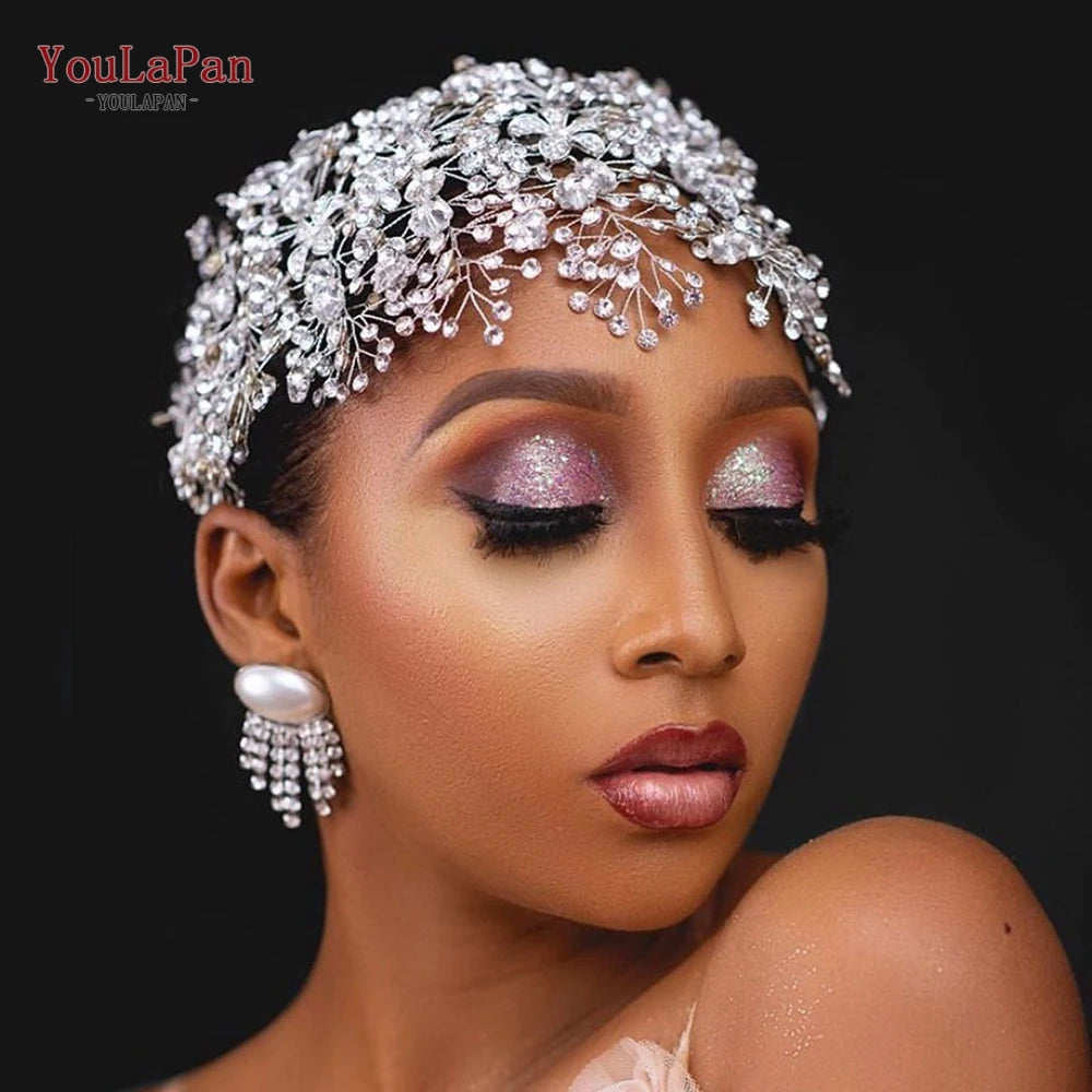 YouLaPan HP238 Bridal Crown Wedding Tiaras and Crown Bridal Tiara Luxury Hair Wedding Accessories Boho Wedding Headband Headwear