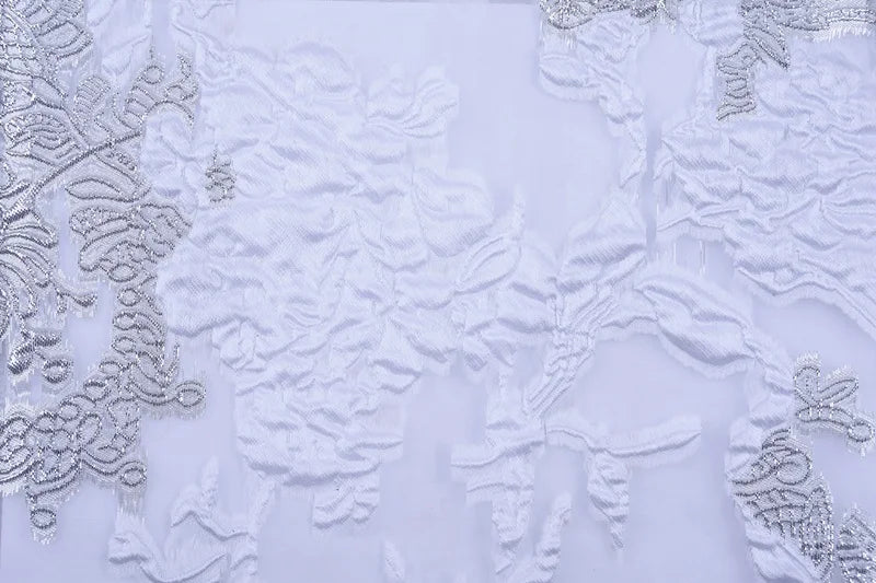 Classic High Quality African Lace Fabric Gilding Brocade French Organza Lace Fabric For Nigerian Women Wedding Party Dress S2078