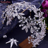 YouLaPan Luxury Bridal Hair Tiara Rhinestone Headband Handmade Wedding Hair Accessories Women Headdress Pageant Headpiece HP398