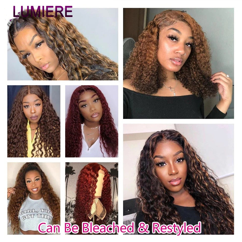 Mongolian Afro Kinky Curly Human Hair Bundles With Closure Deep Curly Hair Weave Bundles With Frontal Closure Hair Extensions