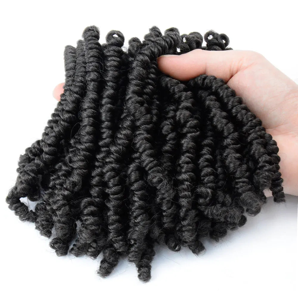 Bob Spring Twist Hair Vorgeflochtene Häkelzöpfe 6 Zoll Synthetisches kurzes Passion Twist Haar vorgeflochten von Flyteng