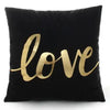 European Classical Bronzing Gold Foil Cushion Decorative Pillow Golden Leaves Home Decor Sofa Throw Pillow Almofadas Decorativas