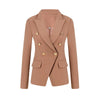 HARLEYFASHION Europäisch Amerikanisch 2021 Frühling Herbst Slim Doppelreiher Damen Blazer OL Unifarbener Hochwertiger Anzug Blazer XXL
