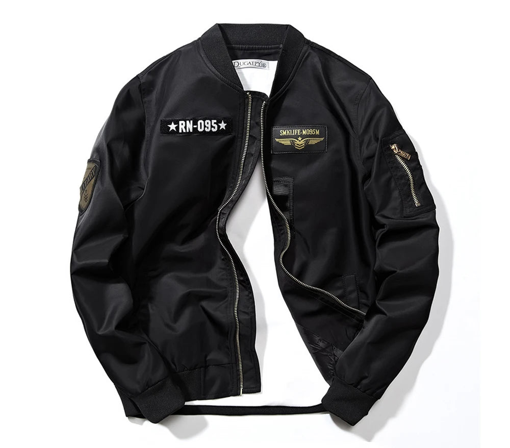 DIMUSI Men's Bomber Jackets Casual Male Outwear Windbreaker Coats Fashion Hip Hop Men Sports Pilot Baseball Jackets Clothing