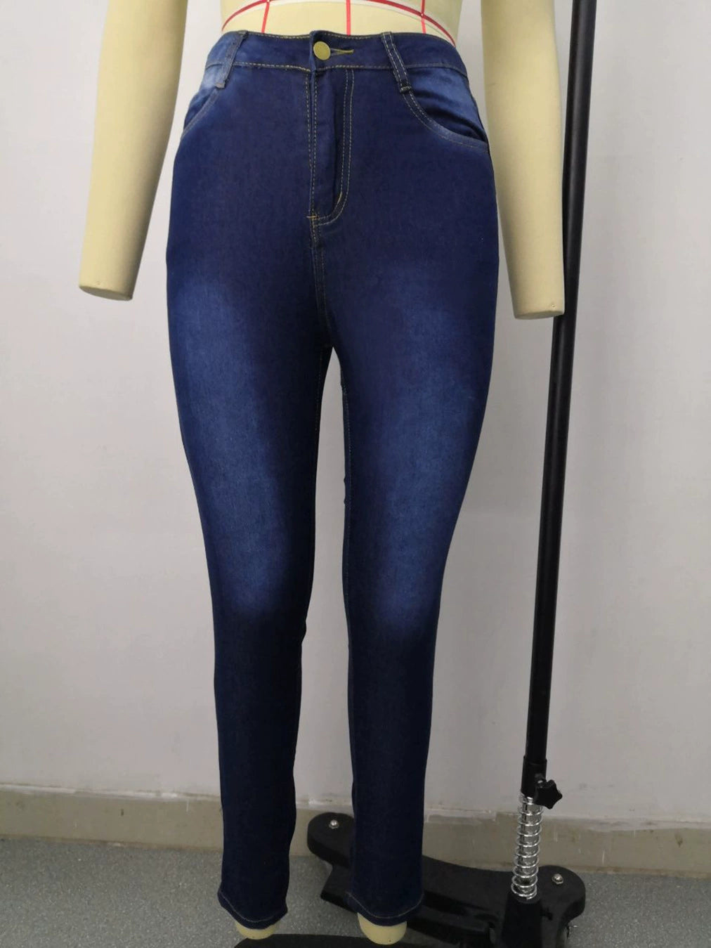 Jeans Große Größen Stretch-Denim Skinny-Hose