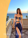 [Neptun] Hochwertiger hohler sexy Einteiler Zweiteiler Urlaub Bikini Strand Thermalbad Badeanzug
