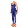 European and American Women's Clothing See-through Sexy Suspender Mesh Jumpsuit