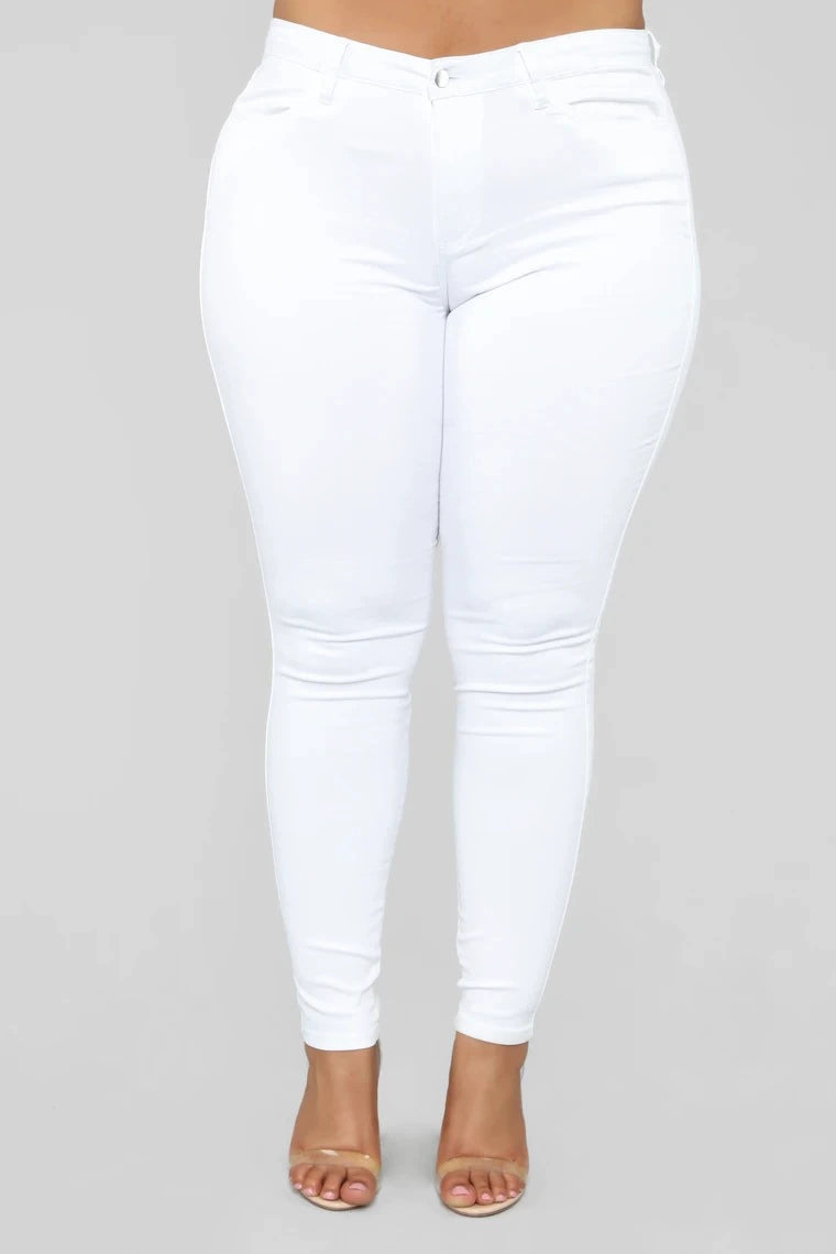 Jeans Große Größen Stretch-Denim Skinny-Hose