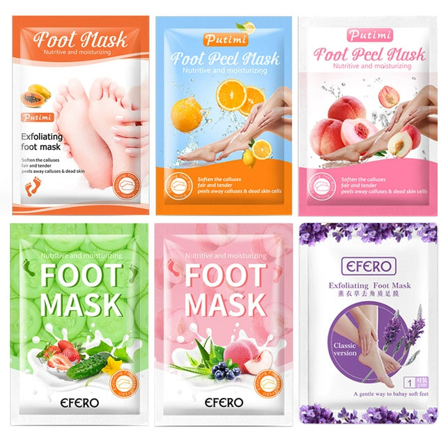6packs Exfoliating Foot Mask Scrub Foot Care Feet Patches So