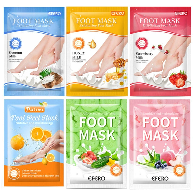 6packs Exfoliating Foot Mask Scrub Foot Care Feet Patches So
