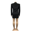 CM.YAYA Elegant Women  Blazer  Women 2022 Autumn Winter Streetwear Robe Femme Blazer Style Bodycon Midi Dress Female Clothing