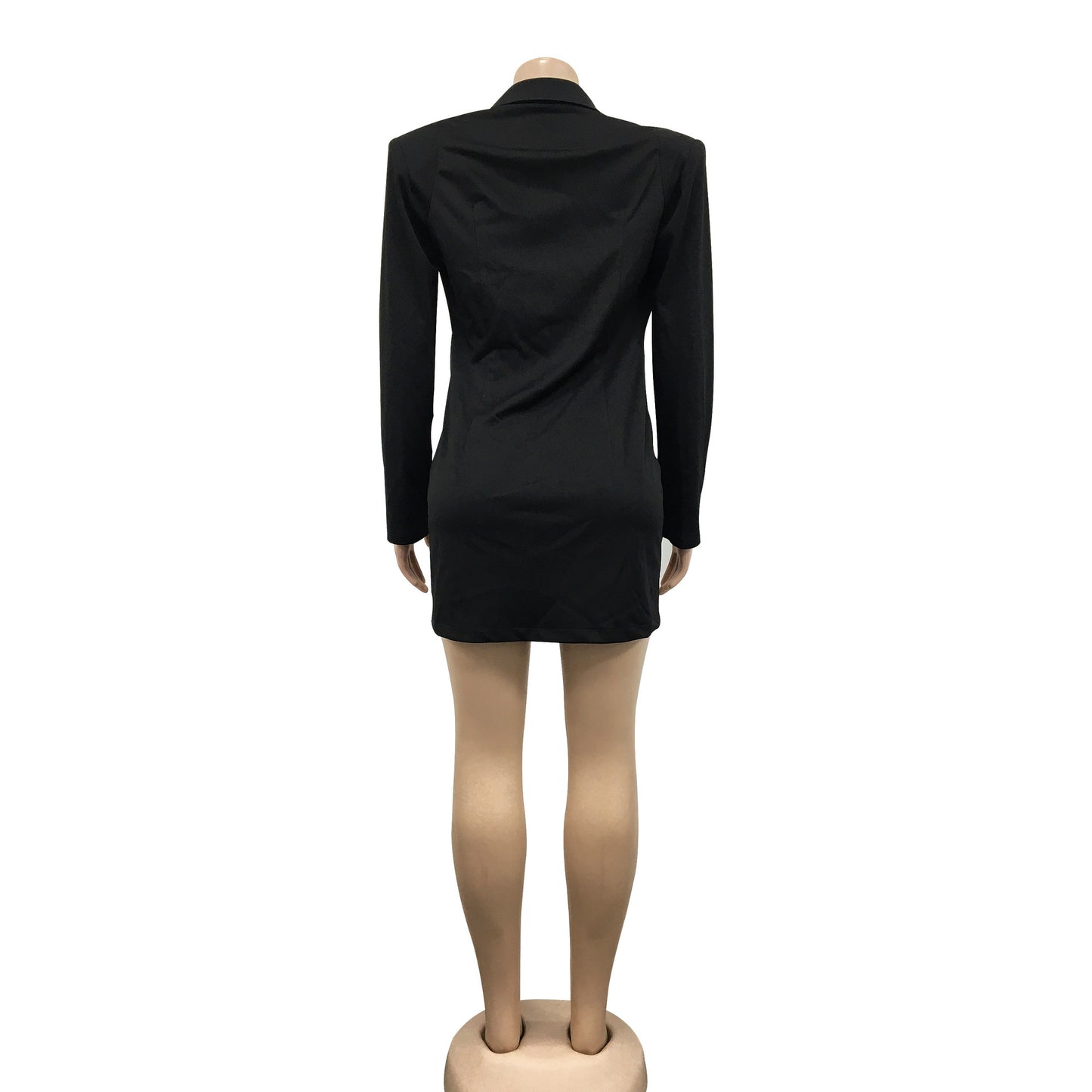 CM.YAYA Elegant Women  Blazer  Women 2022 Autumn Winter Streetwear Robe Femme Blazer Style Bodycon Midi Dress Female Clothing