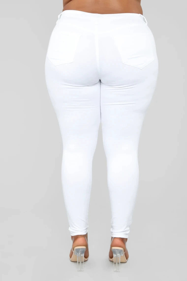 Jeans Große Größen Stretch-Denim Skinny-Hose