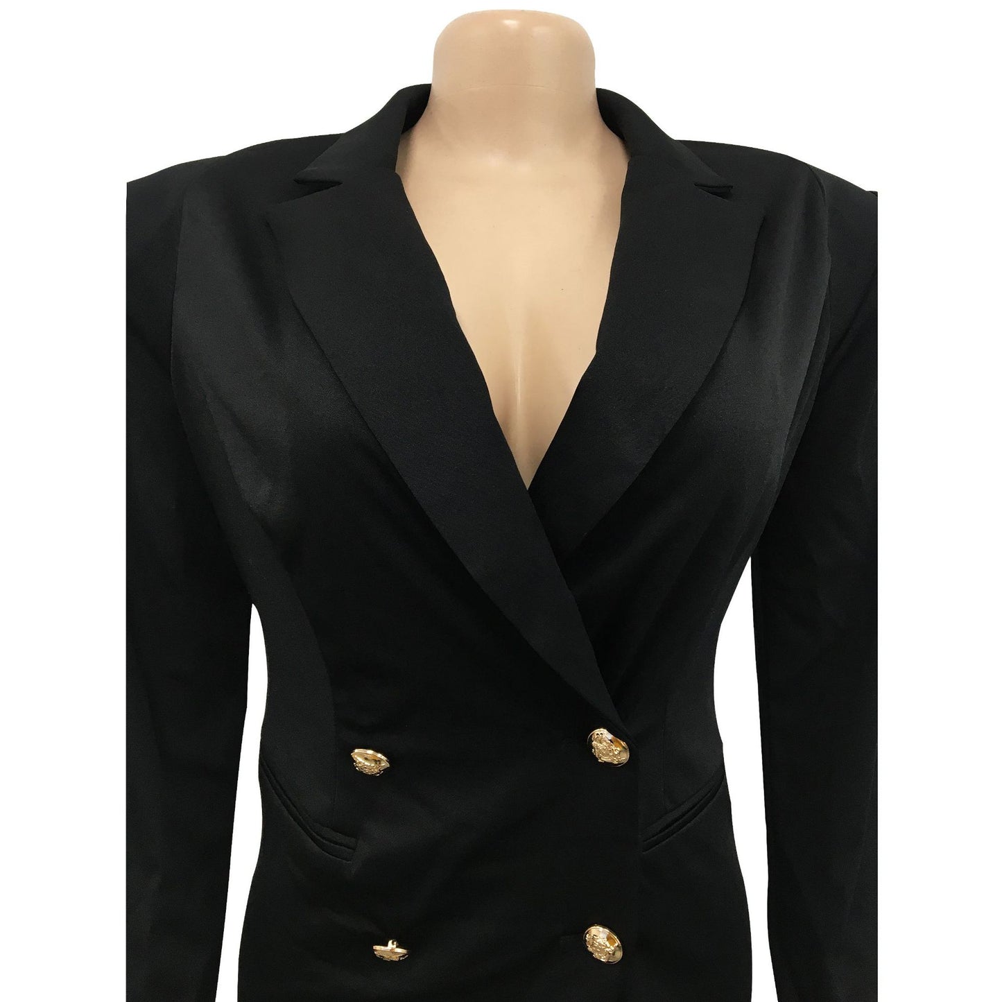 CM.YAYA Elegant Women  Blazer  Women 2022 Autumn Winter Streetwear Robe Femme Blazer Style Bodycon Midi Dress Female Clothing