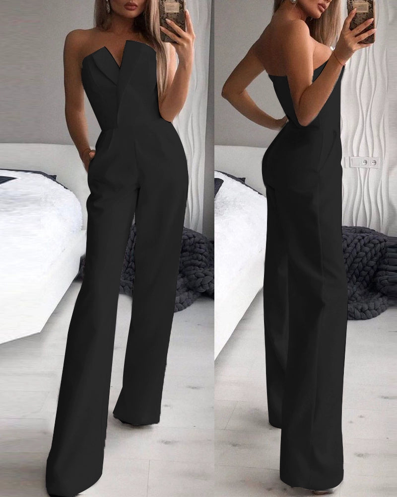 Europäische und amerikanische Damenbekleidung Slim Fit Bodysuit Tube Top