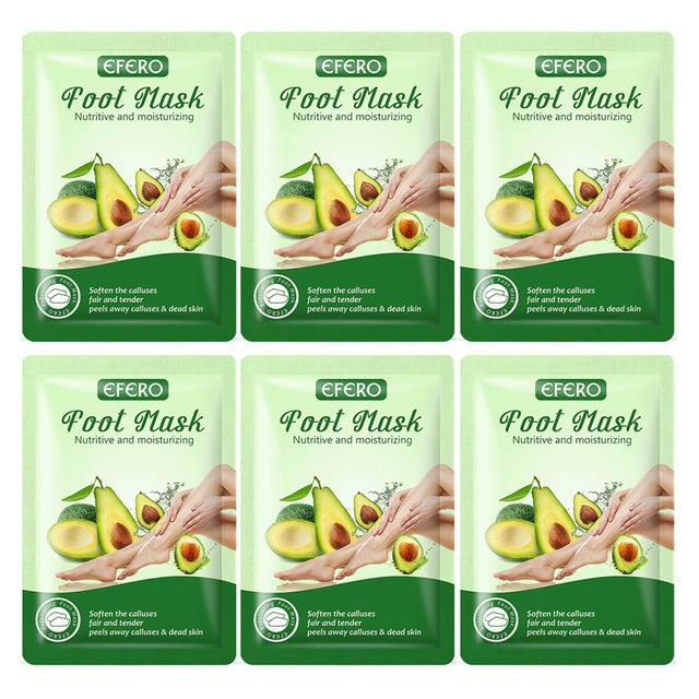 6packs Exfoliating Foot Mask Scrub Foot Care Feet Patches So
