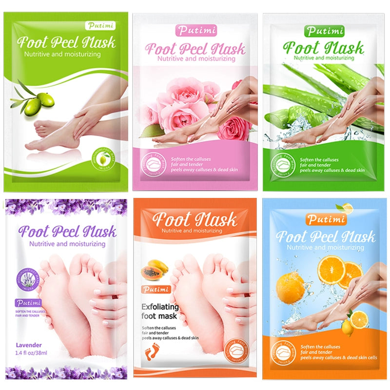 6packs Exfoliating Foot Mask Scrub Foot Care Feet Patches So