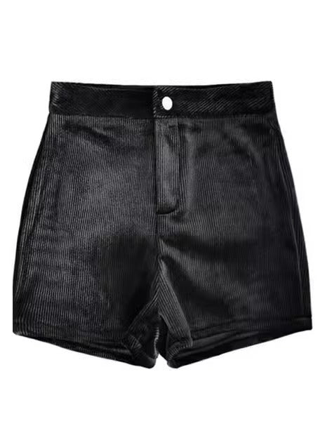 Corduroy shorts for women 2023 autumn and winter New High waist slimming straight tights fashionable Korean style small boot pants