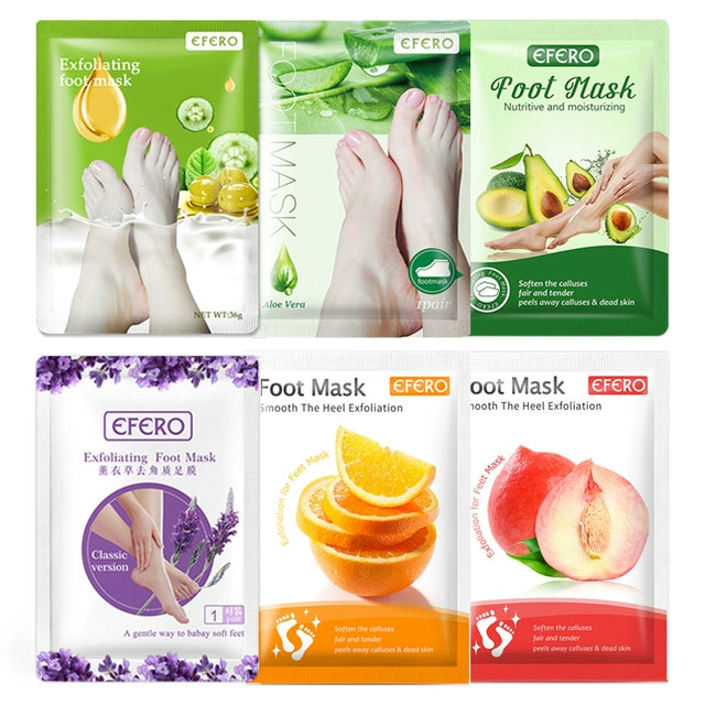 6packs Exfoliating Foot Mask Scrub Foot Care Feet Patches So
