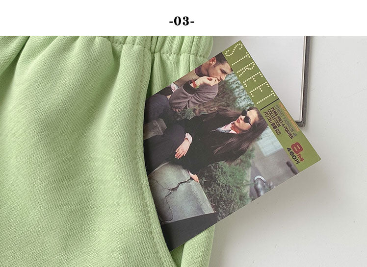 Fat mm large size shorts female summer New loose harbor wind leisure sports a word home wide leg hot pants foreign trade ins