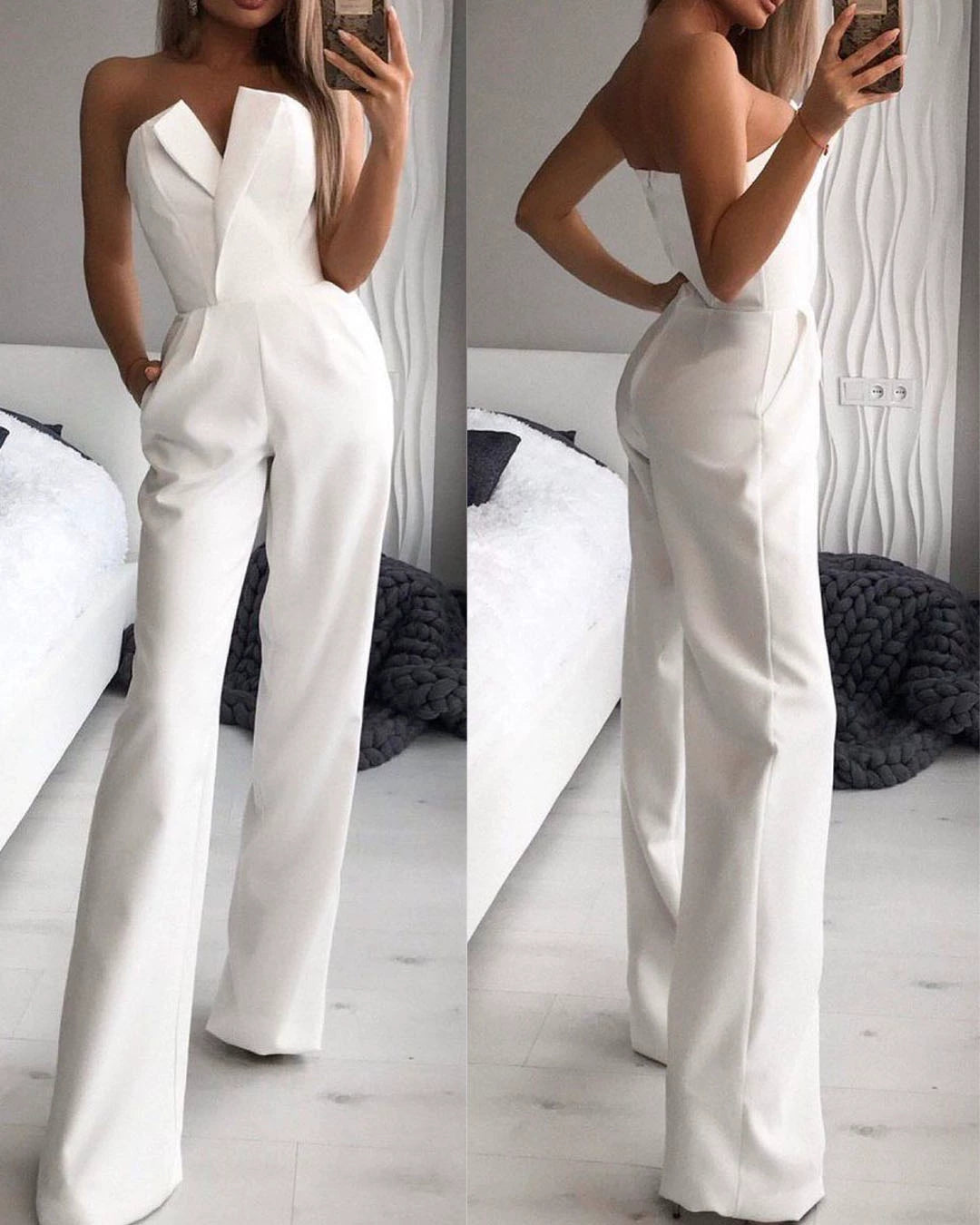 Europäische und amerikanische Damenbekleidung Slim Fit Bodysuit Tube Top