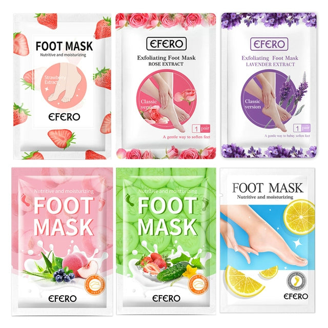 6packs Exfoliating Foot Mask Scrub Foot Care Feet Patches So